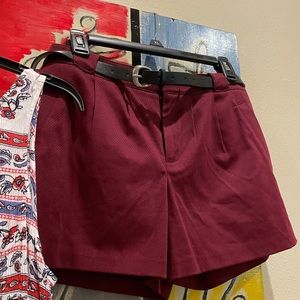 LC Lauren Conrad Burgundy Shorts